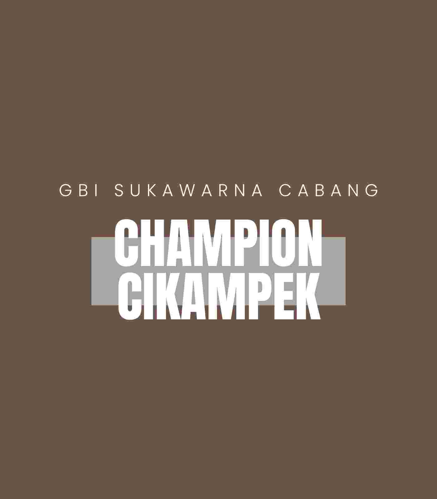 CHAMPION CIKAMPEK Schedule